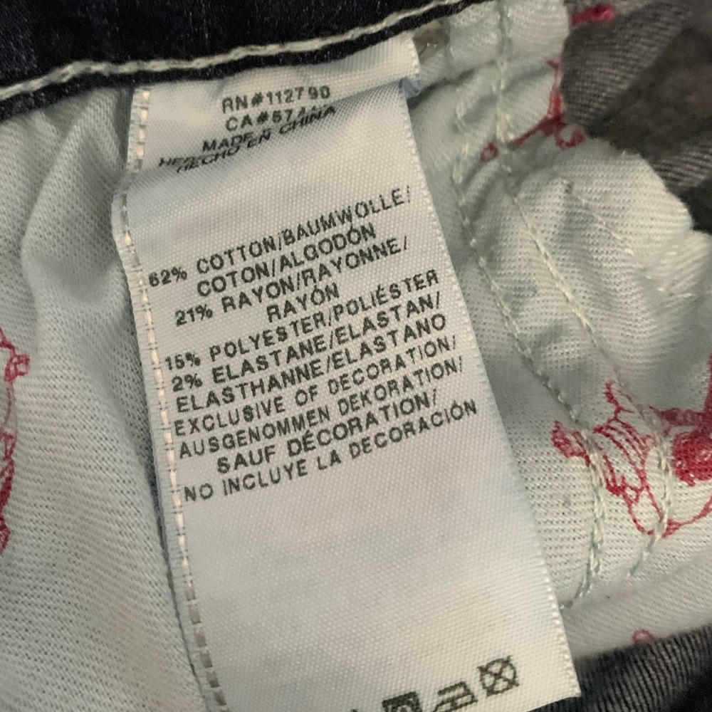 True Religion Distressed Skinny Jeans Size 30 - Picture 5 of 5